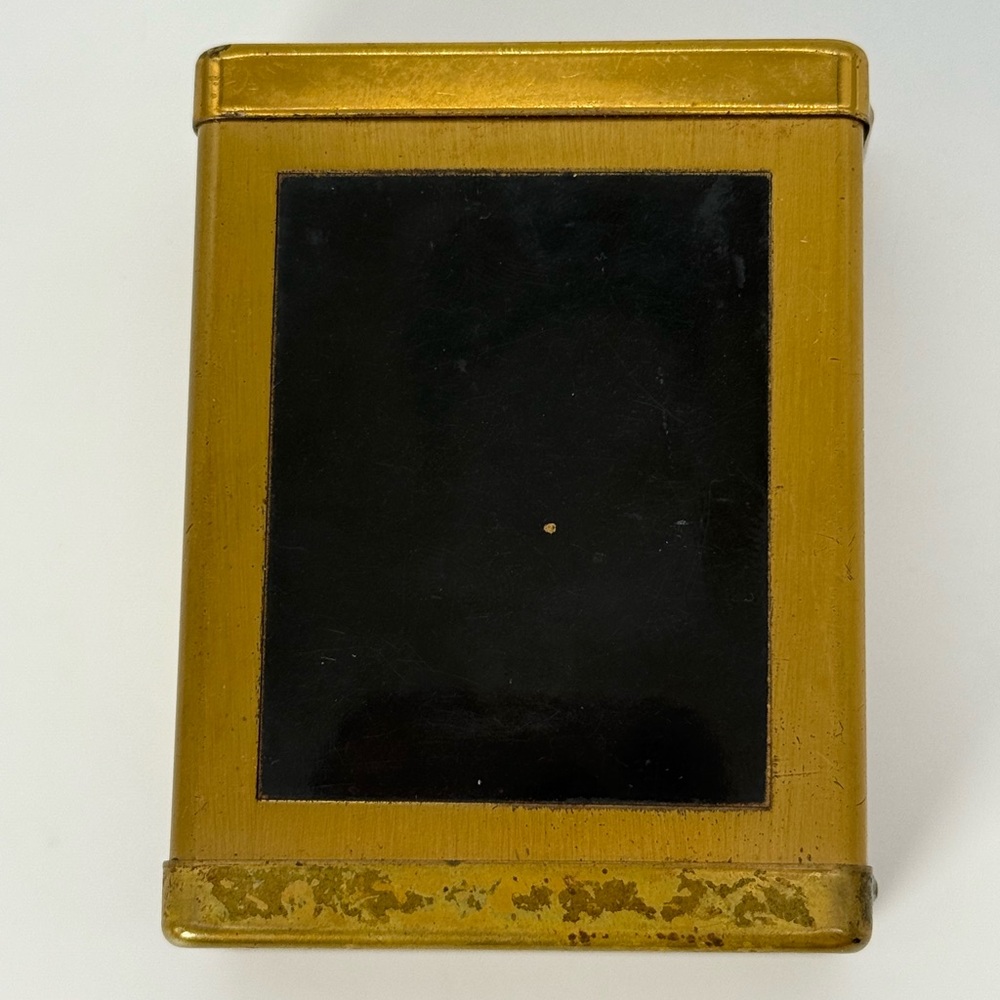 Vintage‎ antique cigarette case Roger’s Slyde Lok Patent Brass compact smoker
